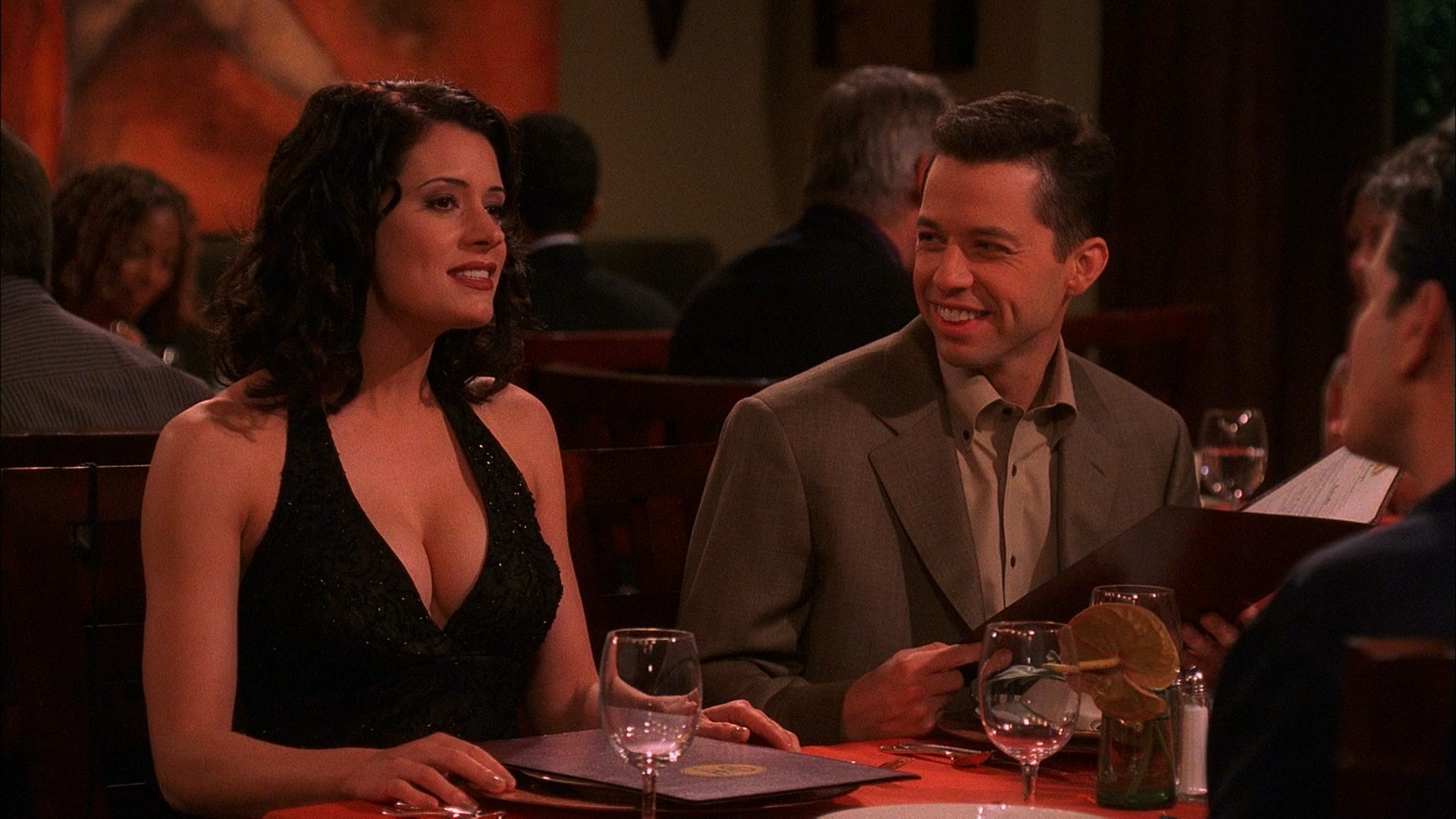 Paget Brewster, Jeri Ryan, Marin Hinkle -Two And a Half Men S2 - 1080p. 