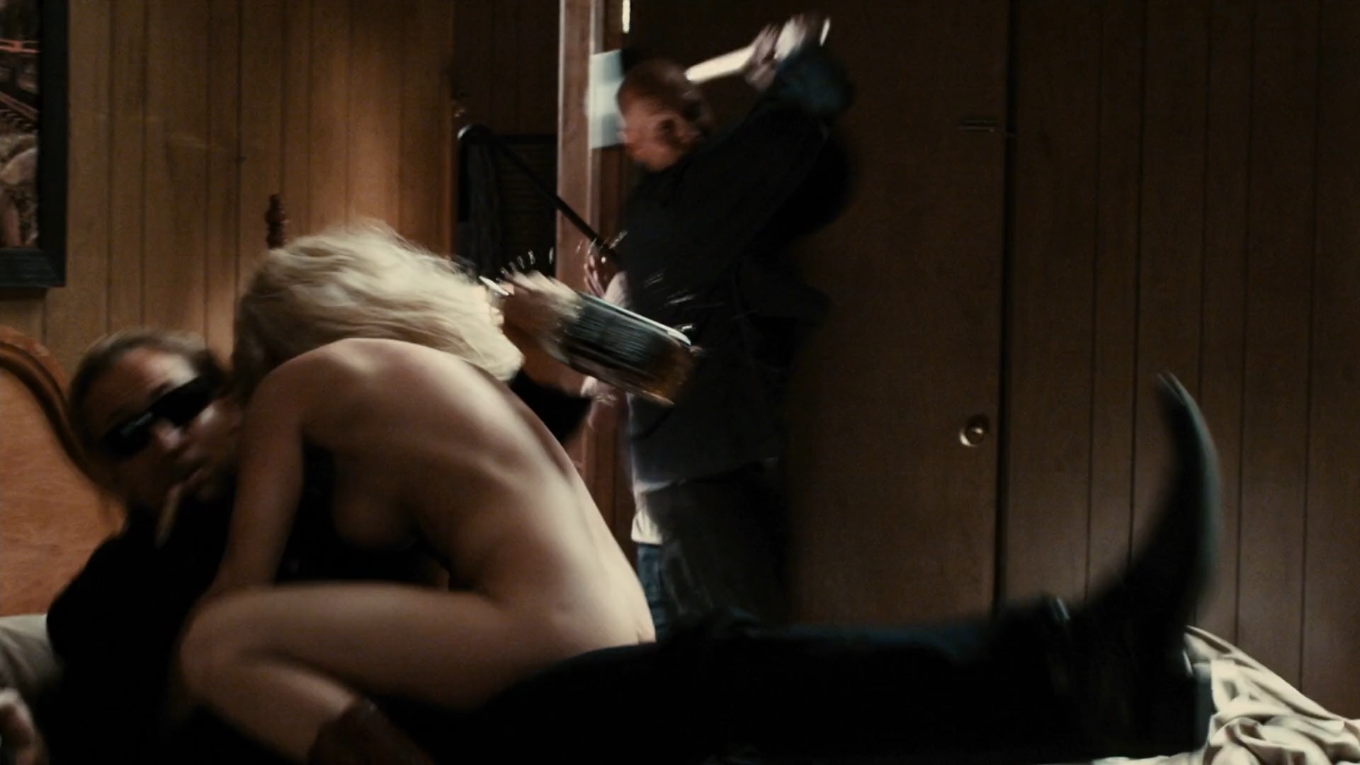 Quite long scene where fully naked Charlotte Ross bangs Nicolas Cage. 