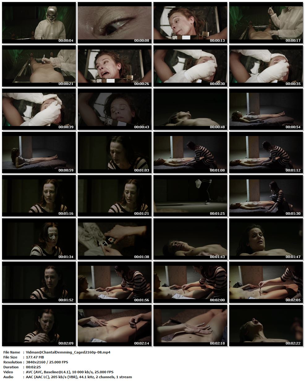 Chantal Demming mental torture in 'Caged' (2011) .